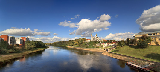 Fototapeta premium view of the city of Vitebsk, Belarus