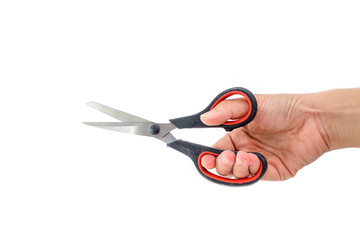 Handle Scissors isolated On a white background
