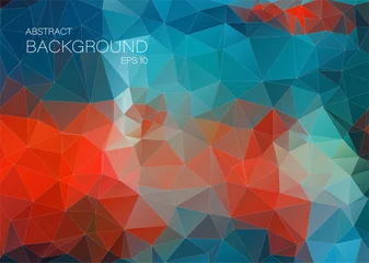Poster Blue and red abstract  background for web Design © igor_shmel