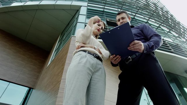 Colleagues analyze documents