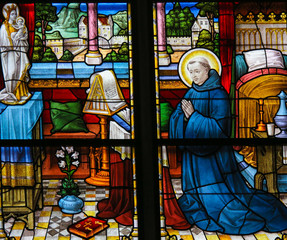 Obraz premium Saint Dominic - Stained Glass