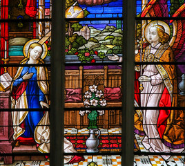 Obraz premium Stained Glass - the Annunciation