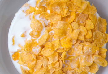 corn flake and milk in your morning .Cereals