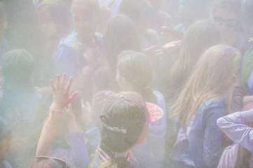 Ulan-Ude, Russia - May 31: the Indian Festival of colors 