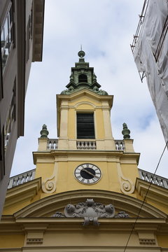Wien, Kirche, evangelische Kirche, Kirchturm, Glockenturm, Dorotheergasse, Plankengasse