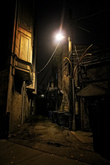 Naklejka na ściany i meble Dark City Alley