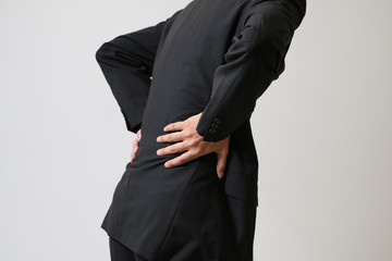 man of low back pain