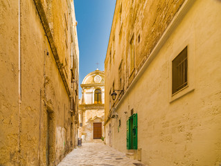 Ancient village road in Italy