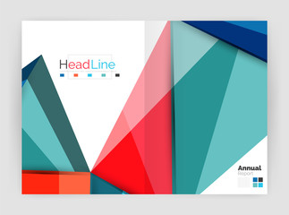 Obraz premium Low poly triangle business background