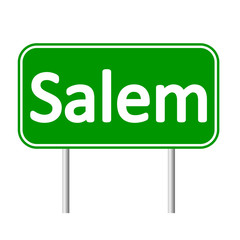 Salem green road sign.