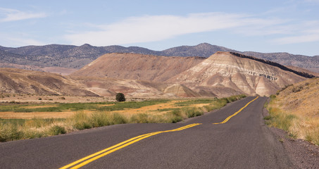 Painted Hills Fossil Beds Oregon State USA North America