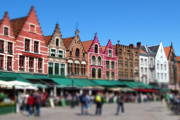 Marketplace in Bruges, Belgium