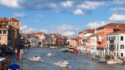 Fototapeta na wymiar Canale grande in Venice (miniature)