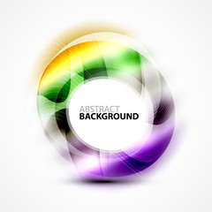 Modern shiny blurred swirl template