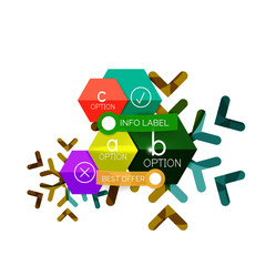 Christmas infographic business templates