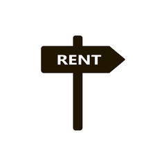 Rent tag icon vector