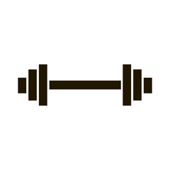Barbell icon vector