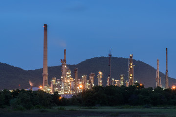 Oil petrochemical refinery plant