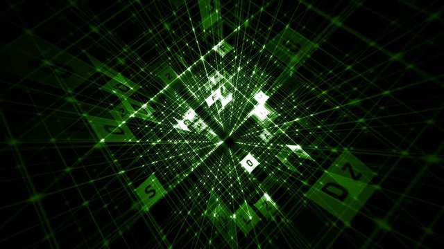 Breaking codes, hacking computers, random symbols. selection and breaking the secret code of the computer security of the banking system