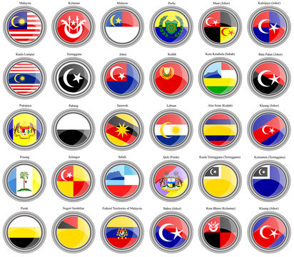 Flags of the Malaysian states and cities