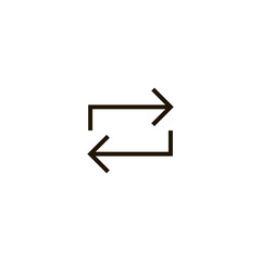 Loop icon vector, clip art. Also useful as logo, web UI element, symbol, graphic image, silhouette and illustration.