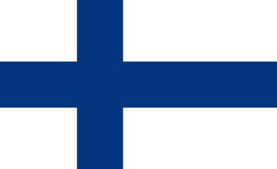 Official vector flag of Finland . Republic of Finland .