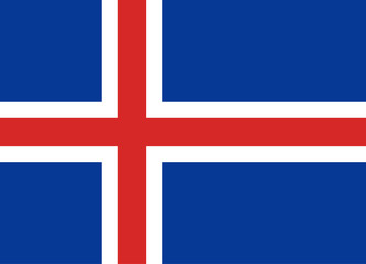 Official vector flag of Iceland . Republic of Iceland .