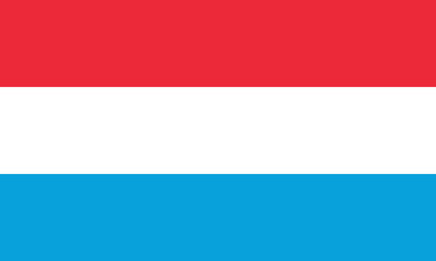 Official vector flag of Luxembourg . Grand Duchy of Luxembourg .