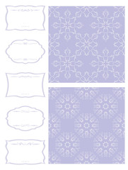 Set frameworks and seamless pattern.