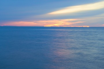 sea beach, before time sunrise morning cold warm filter look colorful.