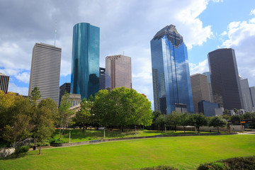 Obraz premium Centrum miasta Houston w Teksasie