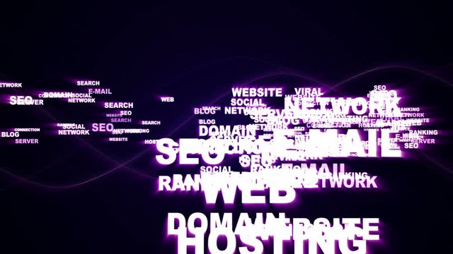 INTERNET Keywords, Background, Loop, 4k
