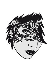 Gothic girl face jewelry