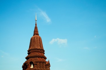 Sacred Heart Cathedral Ancient architecture Be rebuilt. Church. Holy Place. Huay Kaew temple in Lopburi, Thailand
