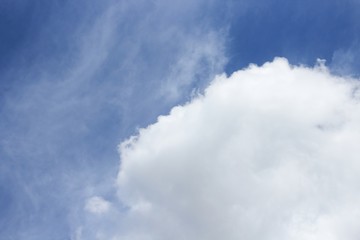 blue sky with cloud. Colorful vivid 