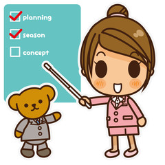 オンナノコ 制服スーツ(ピンク) 説明