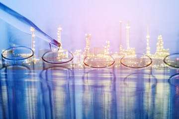 Naklejka premium science laboratory test tubes