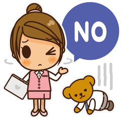 オンナノコ 制服ベスト(ピンク) NO