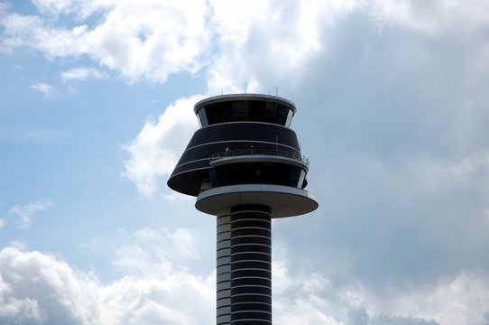 Control tower at Arlanda airport. Stockholm, Sweden