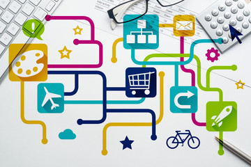 Network media background