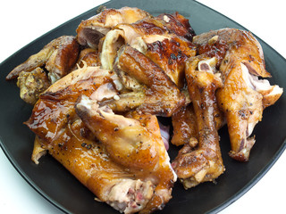 Closeup , Honey Glazed Chicken