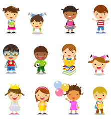 Group of kids set