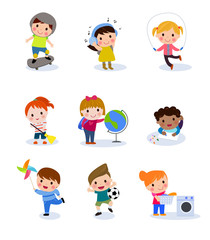 Group of kids set