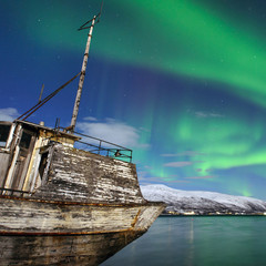  The polar lights in Norway,Tromso 