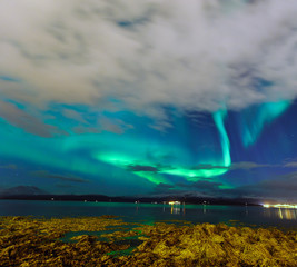  Northern lights over Troms in Northern Norway