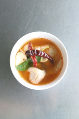 Thai spicy food of TOM YUM.