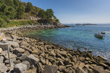 Coast of Cies Islands (Pontevedra, Spain).
