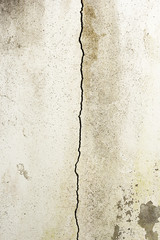 Old wall concrete crack