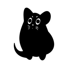 Thick animal silhouette