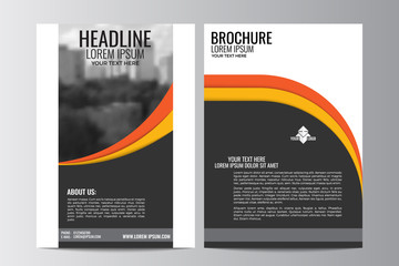 Abstract flyer design background. Brochure template.